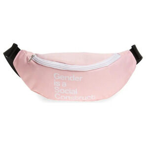 Pink Fanny Pack Bag Belt Bag Gender Choice Words Lesbian Pastel LBGTQ Unisex NEW